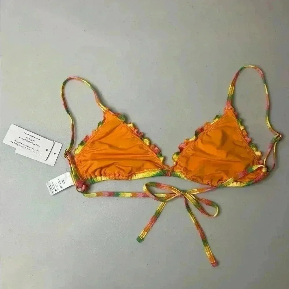 L*Space‎ Women's Maggie Bikini Swimsuit Top Under The Sun Size Medium NWT - Picture 4 of 4